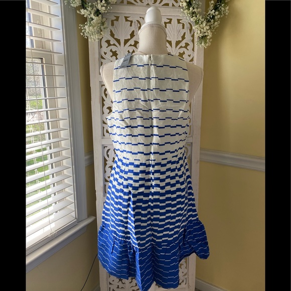 NWT AnnTaylor stripped dress with peplum hem Sizes 10p and 10. - Picture 4 of 13